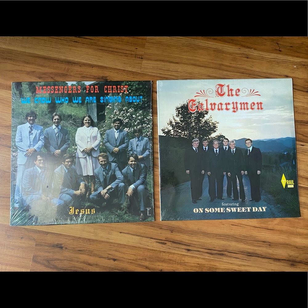 🆕✝️ Appalachian Gospel Vinyl Record Bundle Messengers For Christ/The Calvarymen